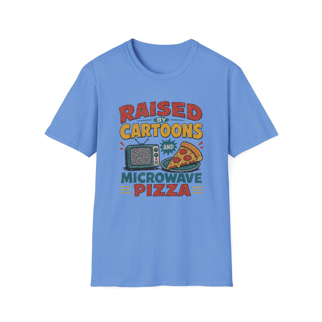 Raised Caertoons Pizza V1 T-Shirt