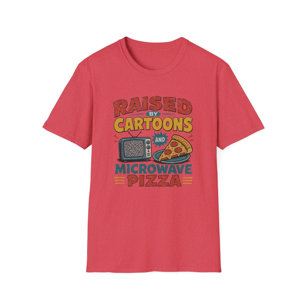 Raised Caertoons Pizza V1 T-Shirt
