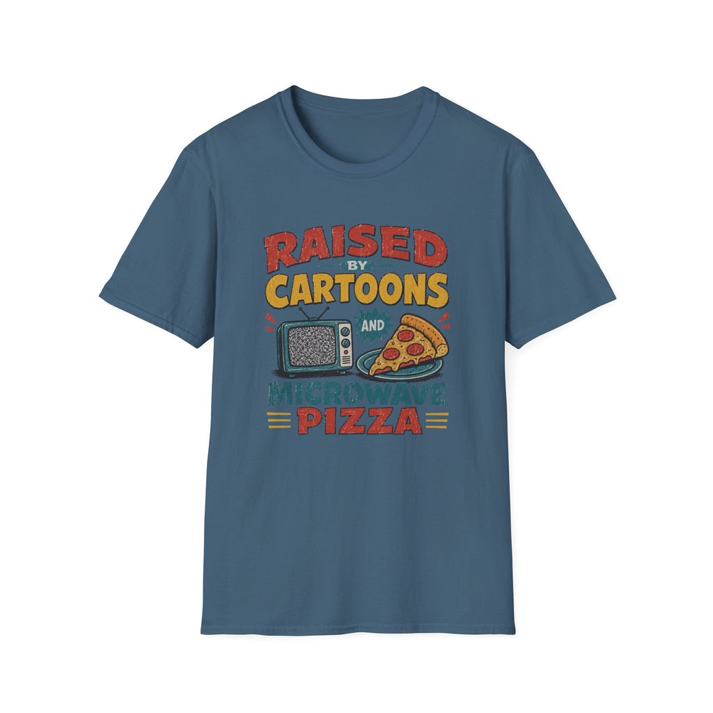 Raised Caertoons Pizza V1 T-Shirt