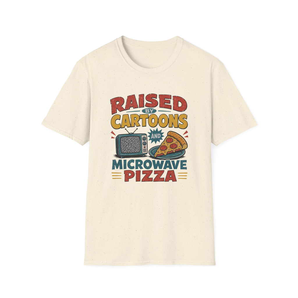Raised Caertoons Pizza V1 T-Shirt