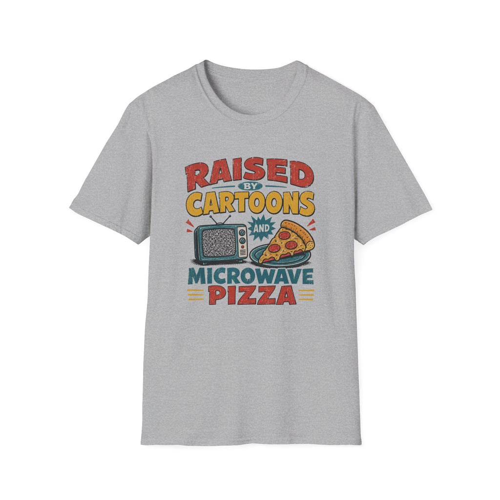 Raised Caertoons Pizza V1 T-Shirt