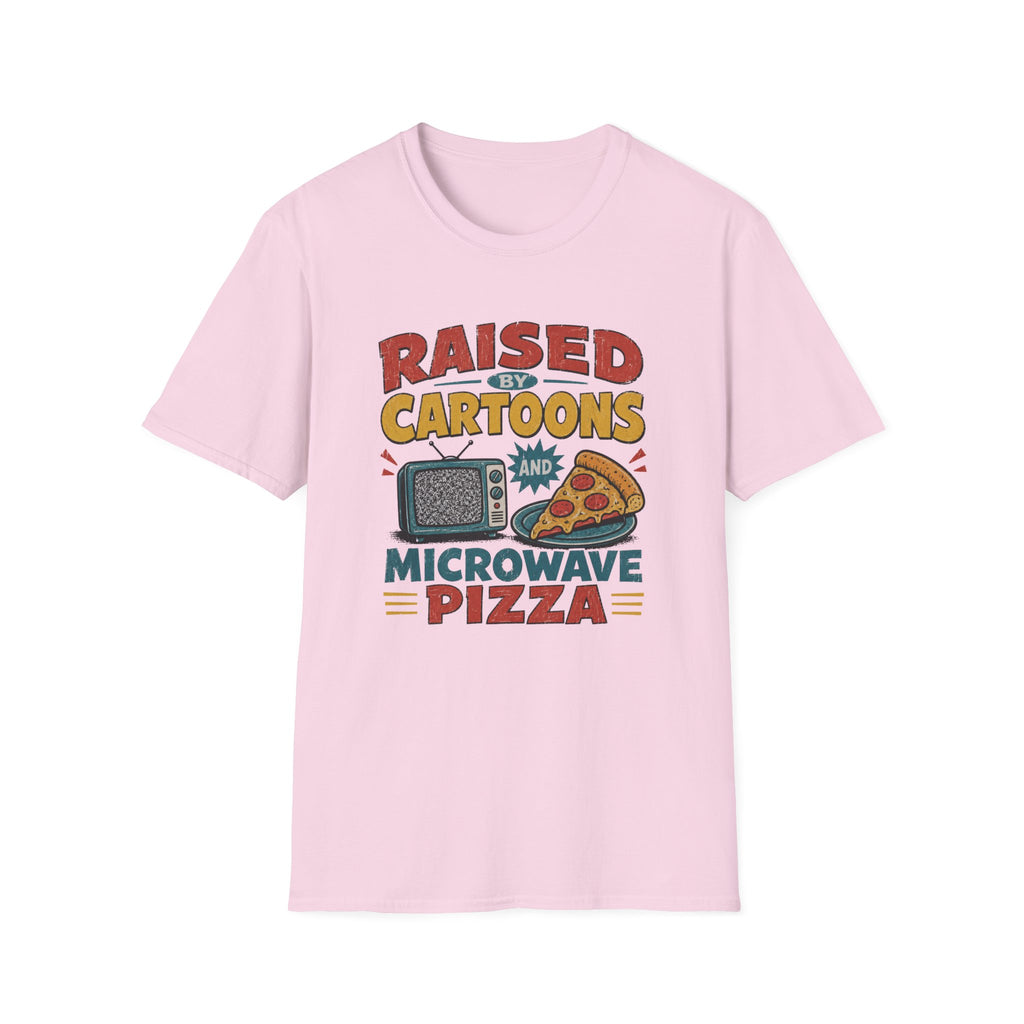 Raised Caertoons Pizza V1 T-Shirt